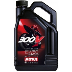 MOTUL 300V FACTORY LINE 15W50 synthetic oil 4T 4L