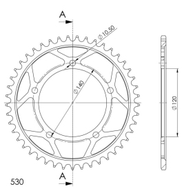 Supersprox / JT Rear sprocket 1800.46