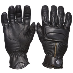 Leather gloves Sweep Union Black