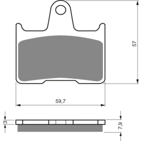 GOLDFREN Brake Pads 148 S3 HARLEY-DAVIDSON / Honda / Kawasaki / Suzuki