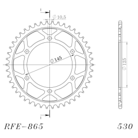 Supersprox / JT Rear sprocket 865.39