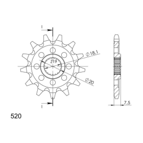 Supersprox / JT Front sprocket 326.14 14t