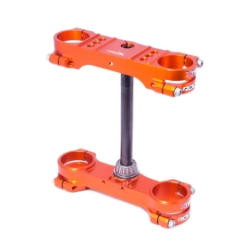 XTRIG ROCS Tech Triple Clamp Orange KTM SX 50cc 2017-2024 (offset 22mm)