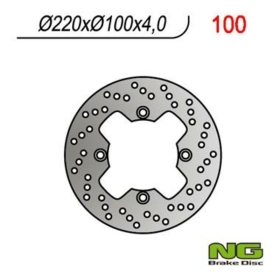 NG BRAKES 100 Round Fixed Brake Disc KAWASAKI ER-6 / KSF / ZX-10 / ZX-6 / ZX-9 / VERSYS / Z 250-1000 95-24