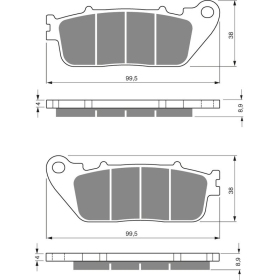 GOLDFREN Brake Pads 277 S3 HONDA