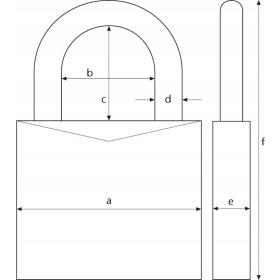 ABUS Marine Padlock T84MB/40 (2-pack same key)