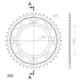 Supersprox / JT Rear sprocket 487.43