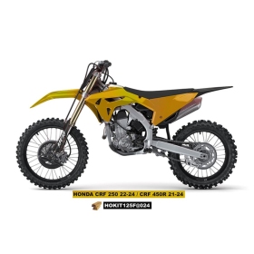 UFO Plastic kit Honda CRF250R 22-> CRF450R 21-> Gold/Black