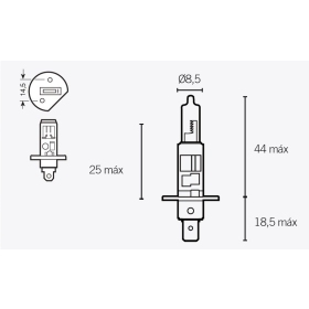 V PARTS H1 lemputė 12V 55W