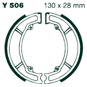 AIR Brake Shoes Yamaha DT / TT / YZ 130x28mm