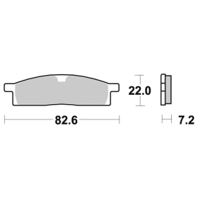 Sbs stabdžių trinkelės 589RSI Racing Sintered YAMAHA