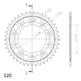 Supersprox / JT Rear sprocket 1303.43 43t