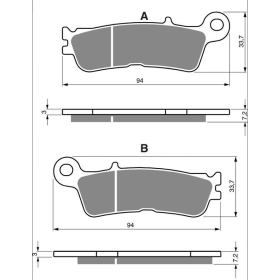 GOLDFREN Brake Pads 403 AD Fantic / Yamaha