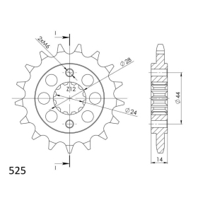 Supersprox Front sprocket 1372.17