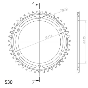 Supersprox / JT Rear sprocket 2011.43 43t