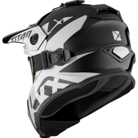 Motocross helmet + goggles CKX TITAN Airflow Extra Ivory