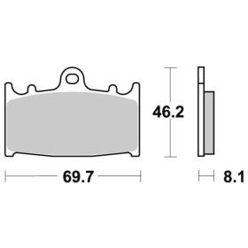 Sbs Brakepads 631HF Ceramic KAWASAKI / SUZUKI