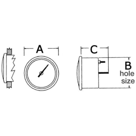 Osculati Fuel level indicator 12/24V