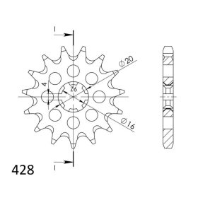 Supersprox / JT Front sprocket 416.13