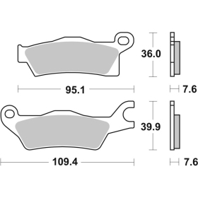 Sbs Brakepads 911SI Sintered Offroad Can-Am