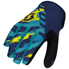 SCOTT Glove 350 Fury blue/yellow L