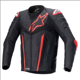 Alpinestars Odinė striukė Fusion Juoda/Raudona