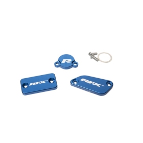 RFX Pro Reservoir Cap Kit Kit Blue KTM SX 65-85cc 2003-2024 (Brembo Brake and Magura Clutch)