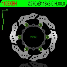 NG BRAKES 1153XBH Front Wave Floating Brake Disc FANTIC / SUZUKI / YAMAHA 