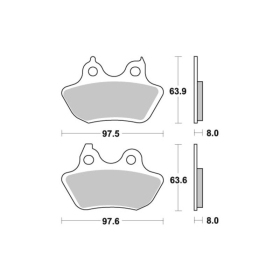 Sbs Brakepads 846LS Sintered HARLEY-DAVIDSON