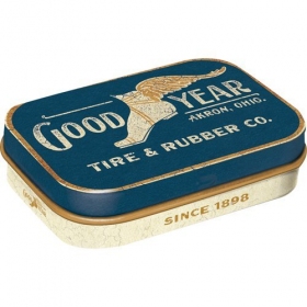 Box of mint sweets GOOD YEAR TIRE & RUBBER CO. 62x41x18mm 4pcs
