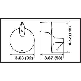 Perf anods Trim Tab Mercury/Mariner 9.9-25HP