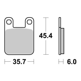  Sbs Brakepads 559CS Carbon Silver BETA / DERBI / KTM / PEUGEOT / RIEJU / YAMAHA