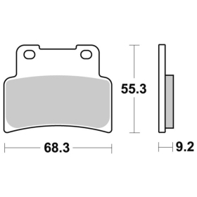 Sbs Brakepads 844HF Ceramic APRILIA / YAMAHA