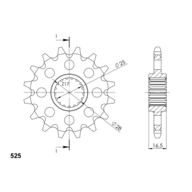 Supersprox Front sprocket 1904.17