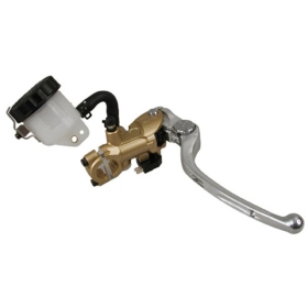 NISSIN universal brake lever with reservoir (gold/silver) Ø19