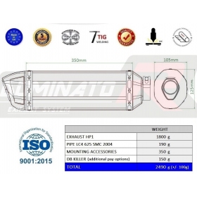 Exhaust silincer Dominator HP1 KTM LC4 625 SMC 2004