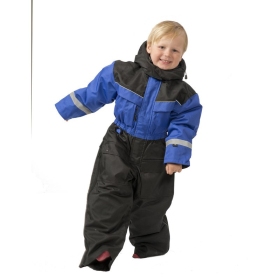 Snow People Safari coverall kids blue / black