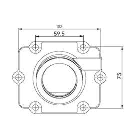 Kimpex Carburator flange Polaris 2003-04