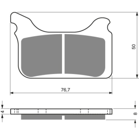 GOLDFREN Brake pads 231 AD Aprilia / Husaberg / Ktm