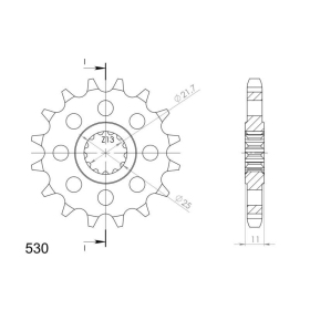 Supersprox Front sprocket 580.17 17t