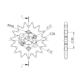 Supersprox / JT Front sprocket 252.15