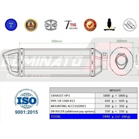 Exhausts kit Dominator HP1 HONDA CB 1100 X-11 2000-2003