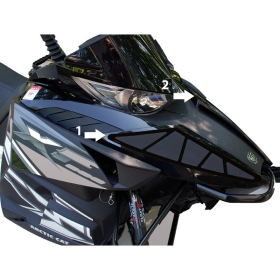 Variklio gaubto stiklo angų kompl. Frogzskin Arctic Cat F/XF/ M 12-14 2vnt.