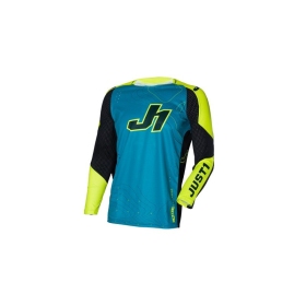 Just1 J-Flex 2.0 Frontier Off Road Shirt For Men Teal Black/Yellow Fluo 