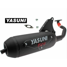 YASUNI Eco Exhaust - Steel Black APRILIA / BENELLI / BETA / ITALJET / KEEWAY / MALAGUTI / MBK / PGO / YAMAHA 50 1990-2018 