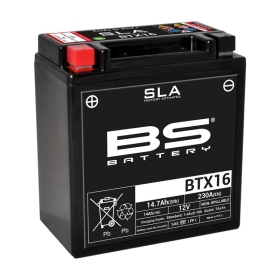 BS BATTERY SLA Battery BTX16 12V 14AH