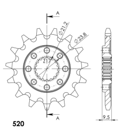 Supersprox / JT Front sprocket 284.15