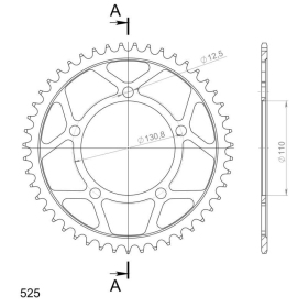 Supersprox Rear Sprocket Steel RFE-7:47 47t