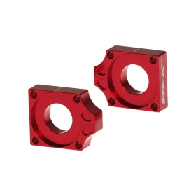 RFX Pro Rear Axle Adjuster Blocks Red HONDA CRF 150 R 2007-2022