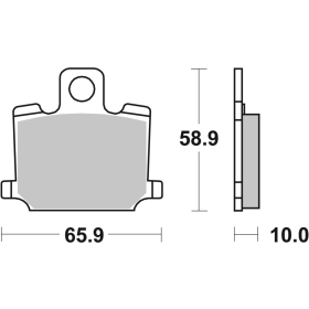 Sbs Brakepads 535HF Ceramic YAMAHA